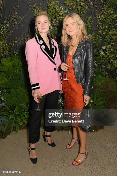 Pandora Sykes and Lucy Williams attends a private dinner to celebrate the launch of the new ALEXACHUNG x Sunglass Hut eyewear collection at Wild by...