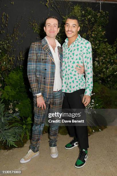 Nick Grimshaw and Meshach Henry attend a private dinner to celebrate the launch of the new ALEXACHUNG x Sunglass Hut eyewear collection at Wild by...