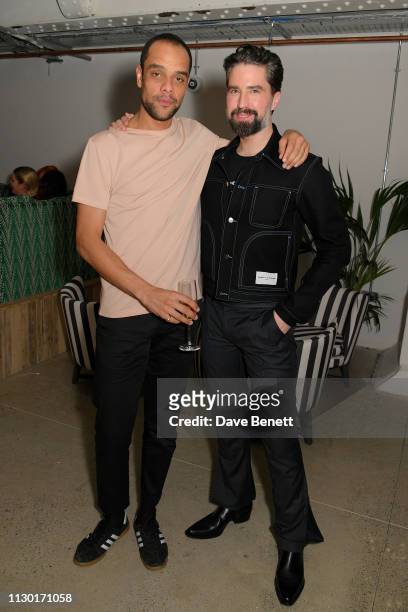 Raven Smith and Jack Guinness attend a private dinner to celebrate the launch of the new ALEXACHUNG x Sunglass Hut eyewear collection at Wild by Tart...