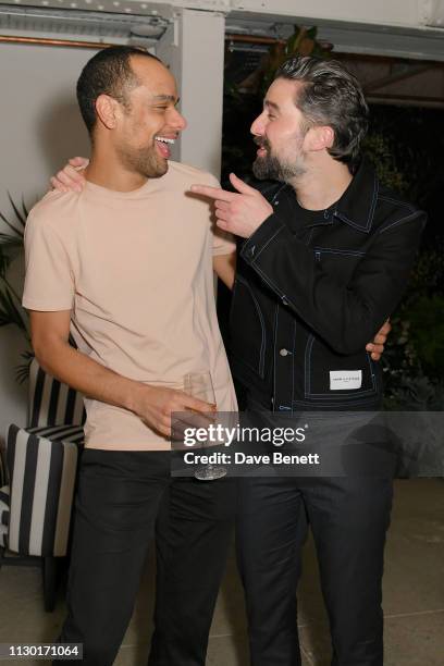 Raven Smith and Jack Guinness attend a private dinner to celebrate the launch of the new ALEXACHUNG x Sunglass Hut eyewear collection at Wild by Tart...