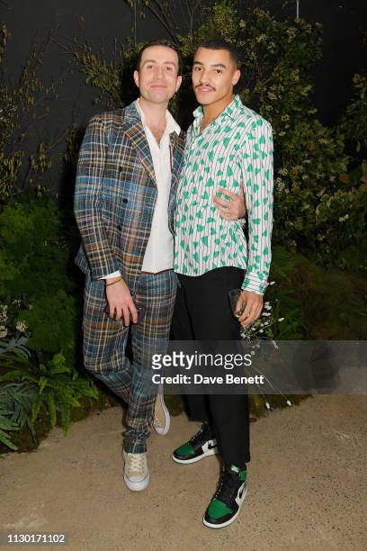 Nick Grimshaw and Meshach Henry attend a private dinner to celebrate the launch of the new ALEXACHUNG x Sunglass Hut eyewear collection at Wild by...
