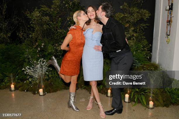 Pixie Geldof, Alexa Chung and Jack Guinness attend a private dinner to celebrate the launch of the new ALEXACHUNG x Sunglass Hut eyewear collection...