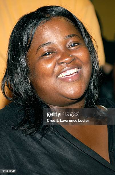 Author Sister Souljah appears at the "Summer 2002 Tampax Total You Tour" July 13, 2002 at Madison Square Garden in New York, New York. The tour...
