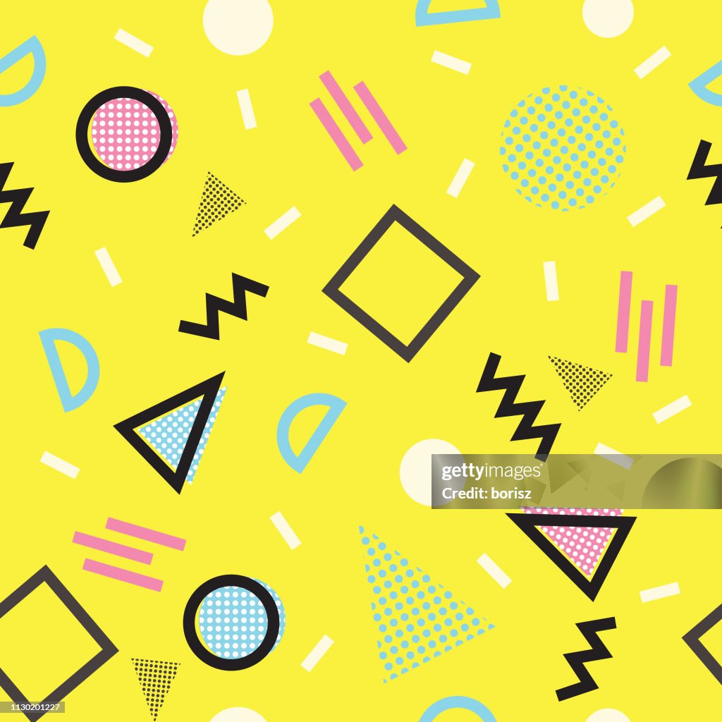 Seamless 90s Background High-Res Vector Graphic - Getty Images