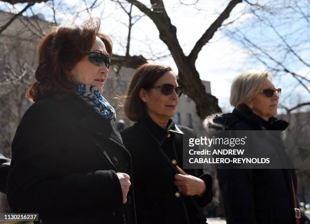Kathleen Manafort , wife of former Trump campaign chairman Paul Manafort, leaves US District Court in Washington, DC on March 13, 2019. Manafort,...