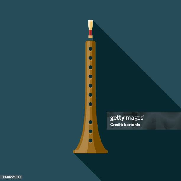 moroccan rhaita icon - middle eastern music stock illustrations