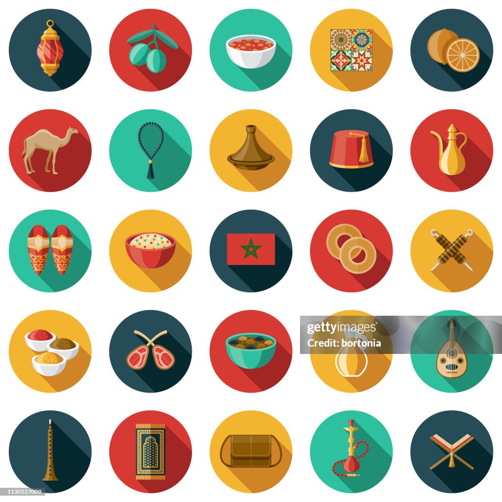 Morocco Icon Set