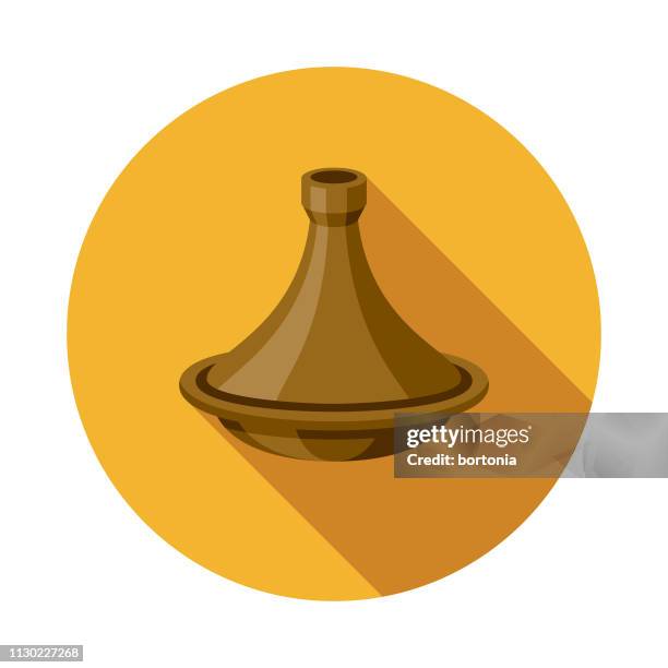 moroccan tajine icon - moroccan food stock illustrations