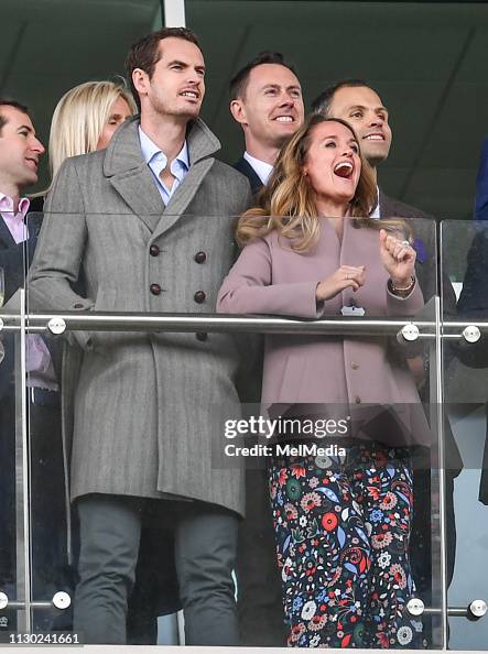 Andy Murray and wife Kim seen at Ladies Day, The Festival, Cheltenham