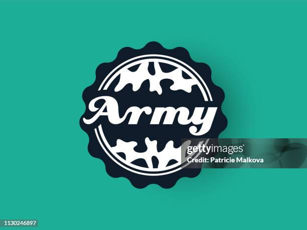 military badge, vector army banner - air force base stock illustrations