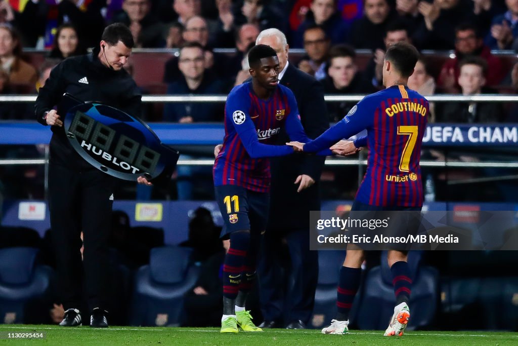 FC Barcelona v Olympique Lyonnais - UEFA Champions League Round of 16: Second Leg