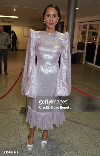 Zawe Ashton attends the press night after party for "Betrayal" at The Cafe In The Crypt, St Martin-in-the-Fields, on March 13, 2019 in London,...