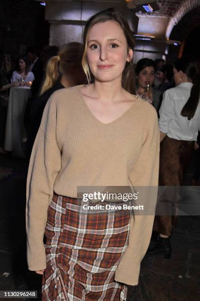 Laura Carmichael attends the press night after party for "Betrayal" at The Cafe In The Crypt, St Martin-in-the-Fields, on March 13, 2019 in London,...