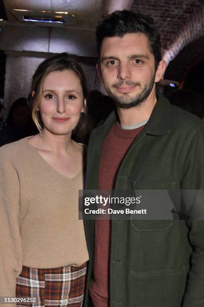 Laura Carmichael and Michael C. Fox attend the press night after party for "Betrayal" at The Cafe In The Crypt, St Martin-in-the-Fields, on March 13,...