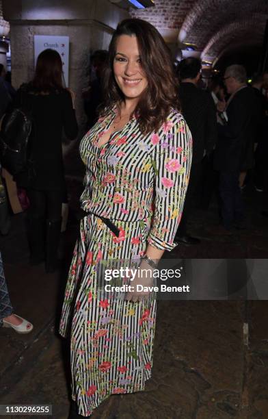 Kate Magowan attends the press night after party for "Betrayal" at The Cafe In The Crypt, St Martin-in-the-Fields, on March 13, 2019 in London,...