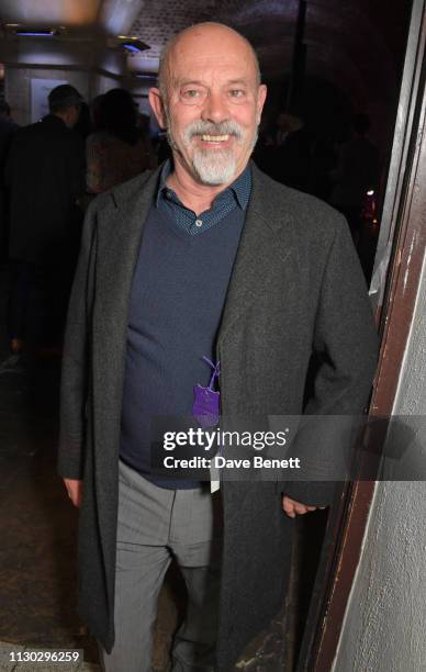 Keith Allen attends the press night after party for "Betrayal" at The Cafe In The Crypt, St Martin-in-the-Fields, on March 13, 2019 in London,...