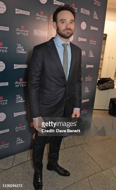 Charlie Cox attends the press night after party for "Betrayal" at The Cafe In The Crypt, St Martin-in-the-Fields, on March 13, 2019 in London,...