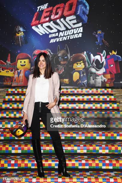 Michela Coppa attends a photocall for "The Lego Movie 2" at Odeon The Space on February 17, 2019 in Milan, Italy.