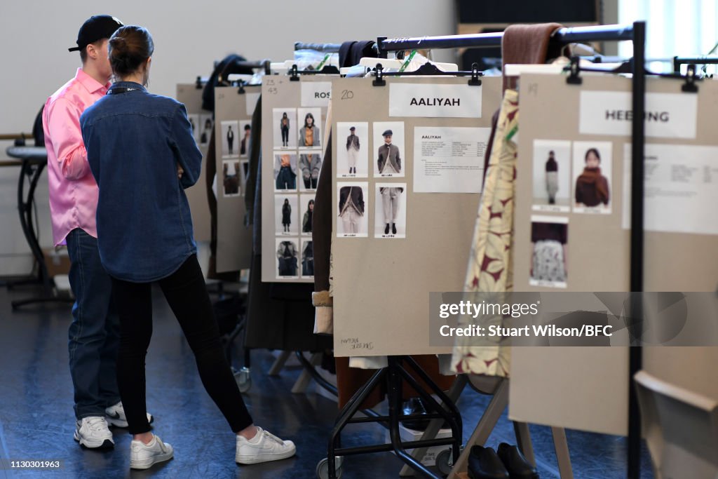 Margaret Howell - Backstage - LFW February 2019