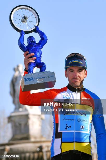 Podium / Gorka Izaguirre of Spain and Astana Pro Team Leader Jersey / Celebration / Trophy / during the 4th Tour de La Provence 2019, Stage 4 a...