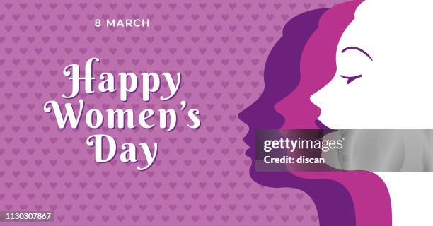 ilustraciones, imágenes clip art, dibujos animados e iconos de stock de plantilla de día internacional de la mujer para publicidad, banners, folletos y volantes. - temas de mujeres