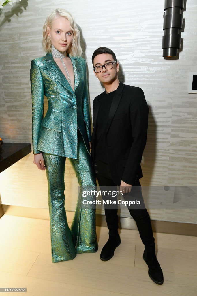 Svea Berlie and Christian Siriano attend the InStyle Dinner to... News