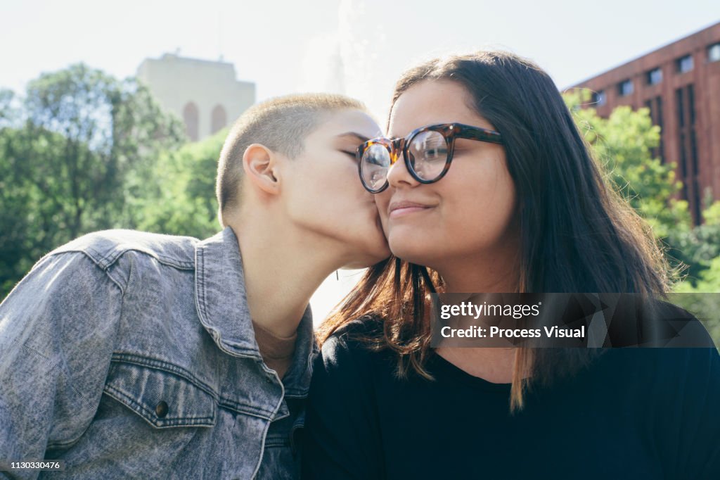 Portrait Of Young Lesbian Couple