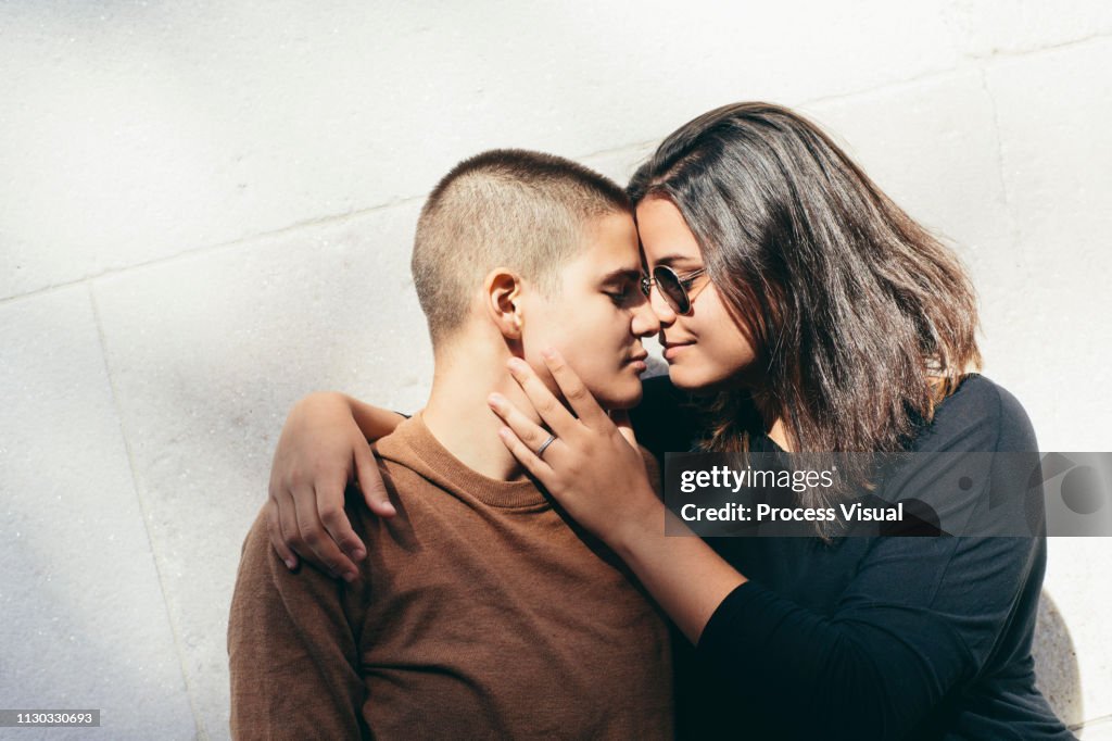 Portrait Of Young Lesbian Couple