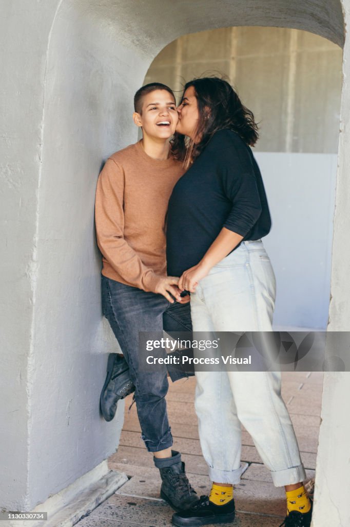 Portrait Of Young Lesbian Couple