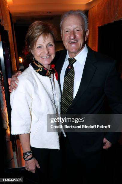 Erika Hess and her usband Jacques Reymond attend the "Snow Night - La Nuit des Neiges" Charity Gala on February 16, 2019 in Crans-Montana,...