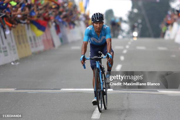 Arrival / Nairo Quintana of Colombia and Movistar Team / Celebration / during the 2nd Tour of Colombia 2019, Stage 6 a 173,8km stage from El Retiro...