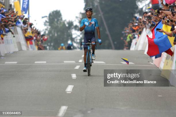 Arrival / Nairo Quintana of Colombia and Movistar Team / Celebration / during the 2nd Tour of Colombia 2019, Stage 6 a 173,8km stage from El Retiro...