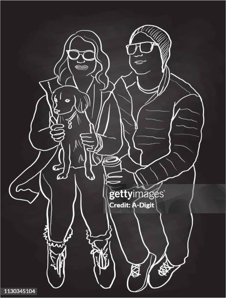 millenials relationship chalkboard - millennials outside stock illustrations