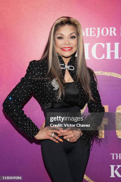 La Toya Jackson attends the show "Forever, The Best Show About The King of Pop" at Centro Cultural Teatro 1 on March 13, 2019 in Mexico City, Mexico.