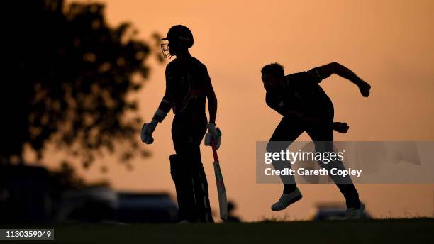 Liam Plunkett of England bowls during the One Day Tour Match between England and The University of West Indies Vice Chancellor's XI at Three Ws Oval...