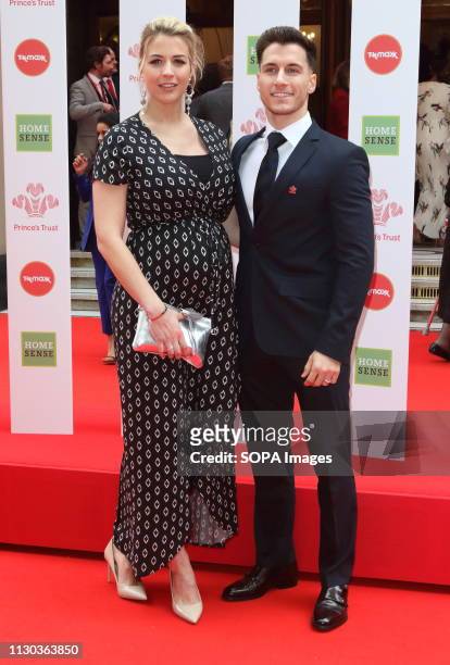 Gemma Atkinson and Gorka Marquez at The Prince's Trust TK Maxx and Homesense Celebrate Success Awards at The London Palladium.