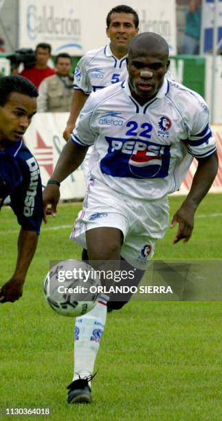 This recent photo shoes Honduran defenseman Samuel Caballero, who was transferredm 09 July 2001 to the Italian club Udinese. Caballero, who is 27...