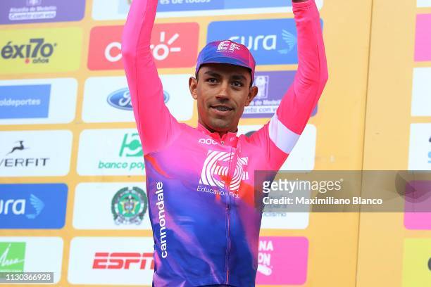 Podium / Daniel Martínez of Colombia and EF Education First Pro Cycling Team / Celebration / during the 2nd Tour of Colombia 2019, Stage 6 a 173,8km...