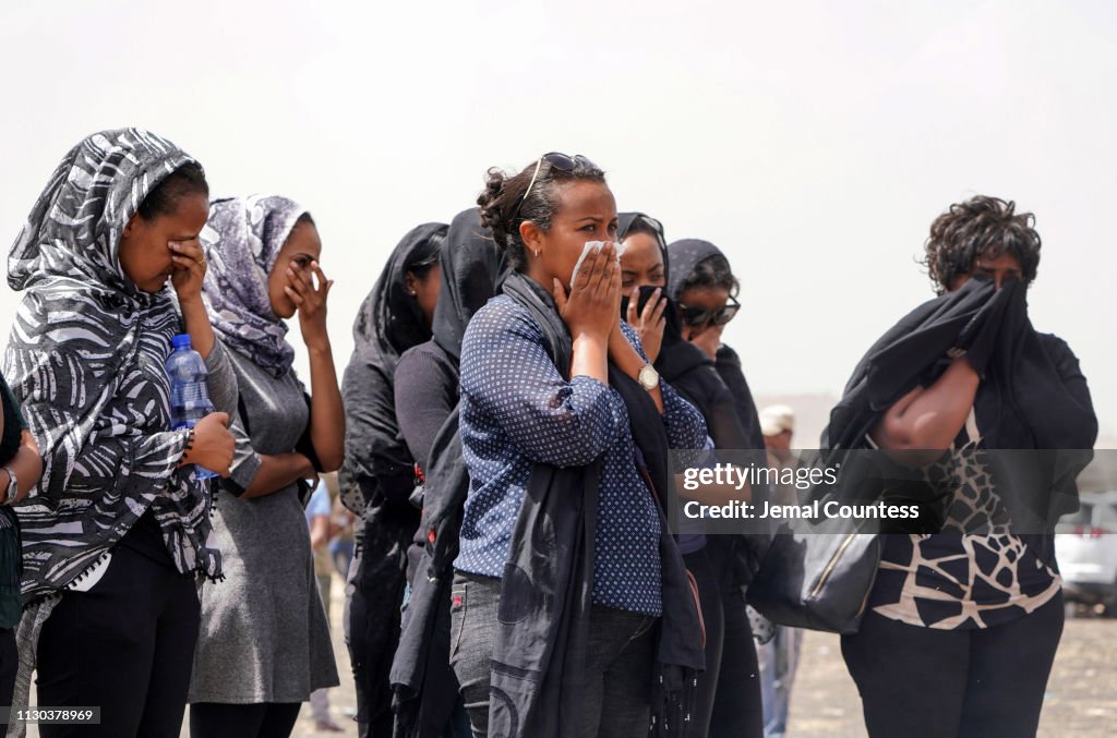 Mourners Visit The Crash Site Of Ethiopian Airlines Flight ET302