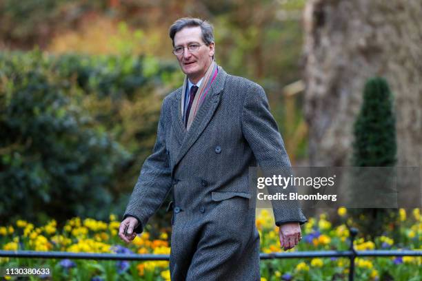 Dominic Grieve, U.K. Lawmaker, arrives in Downing Street in London, U.K., on Thursday, March 14, 2019. The U.K. Is on course to delay Brexit and open...