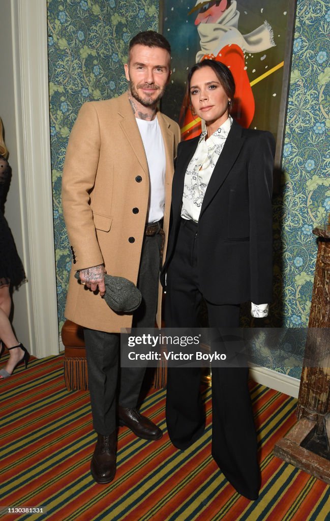 Victoria Beckham x YouTube Fashion & Beauty After Party at London Fashion Week Hosted by Derek Blasberg and David Beckham