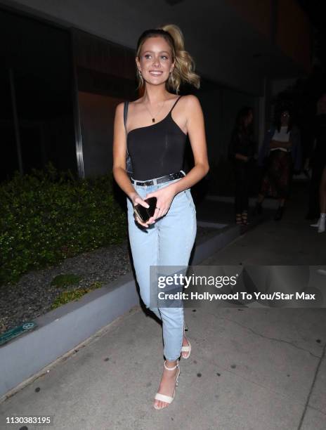 Hannah Godwin is seen on March 13, 2019 in Los Angeles.