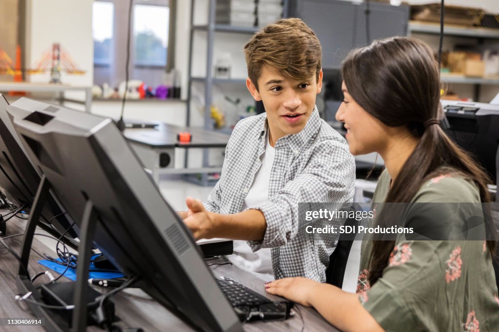 Student Class Assignment High School Students Work On Class Assignment High-Res Stock Photo ...