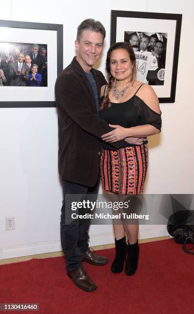 Actor Jeremy Miller and Joanie Miller attend the opening of photographer Anna Wilding's new exhibition "Celebrate Hope: The Obama White House...