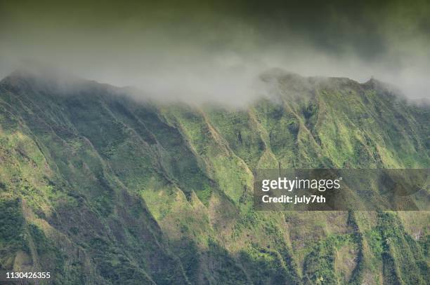 nuʻuanu pali - kailua stockfoto's en -beelden