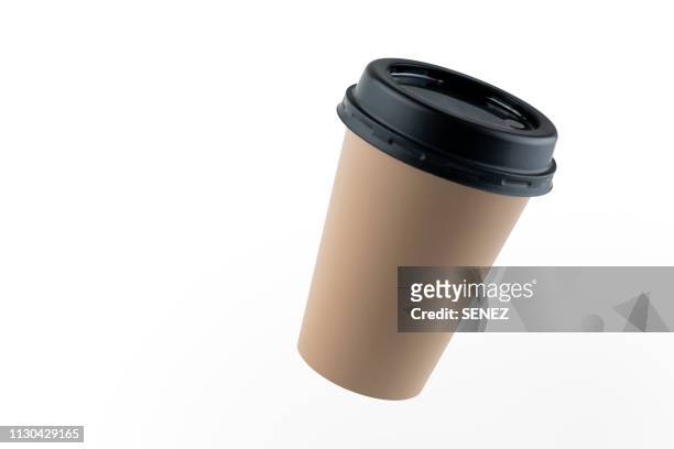 disposable coffee cups / tea cups / paper cup - coffee cup isolated stock pictures, royalty-free photos & images