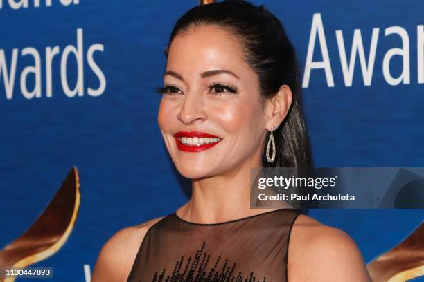 Actress Emmanuelle Vaugier attends the 2019 Writers Guild Awards L.A. Ceremony at The Beverly Hilton Hotel on February 17, 2019 in Beverly Hills,...