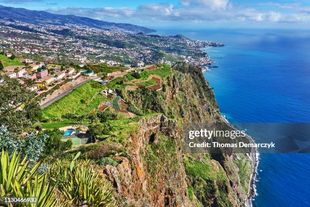 cabo girao - funchal stock-fotos und bilder