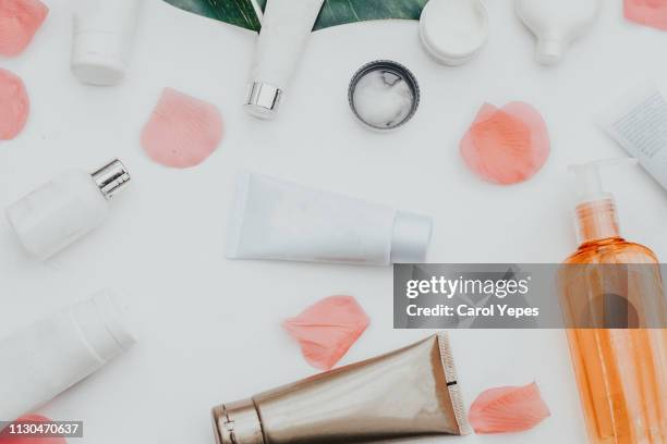 photos beauty cosmetic products and spa  mockup, flatlay - fashion design minimalist edgy stock pictures, royalty-free photos & images