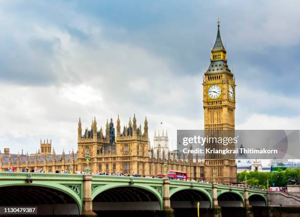 the palace of westminster in london - westminster bridge stock pictures, royalty-free photos & images